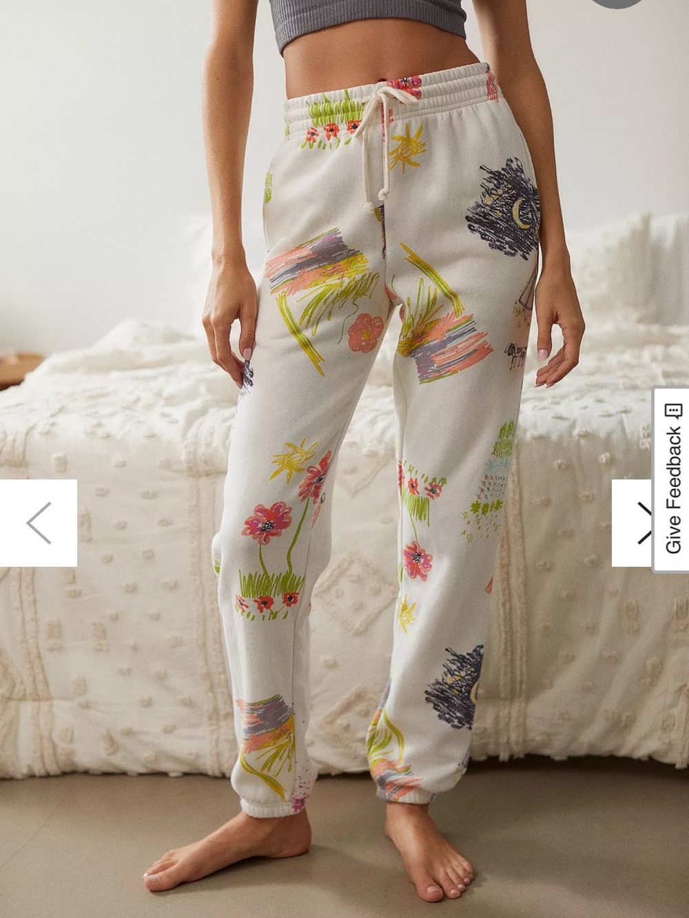 Out From Under Urban Outfitters Graphic Sketch Joggers Sweatpant Women's Medium